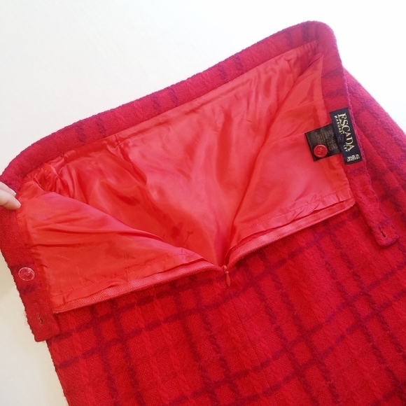 Escada |‎ Houndstooth Midi skirt, size 40 - Picture 8 of 8